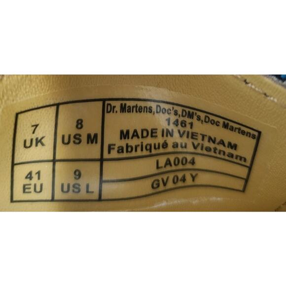 NEW DR. MARTENS 1461 JACQUARD OXFORD SHOE MSRP $150 SIZE - WOMANS 9 / MENS 8 - Picture 7 of 8